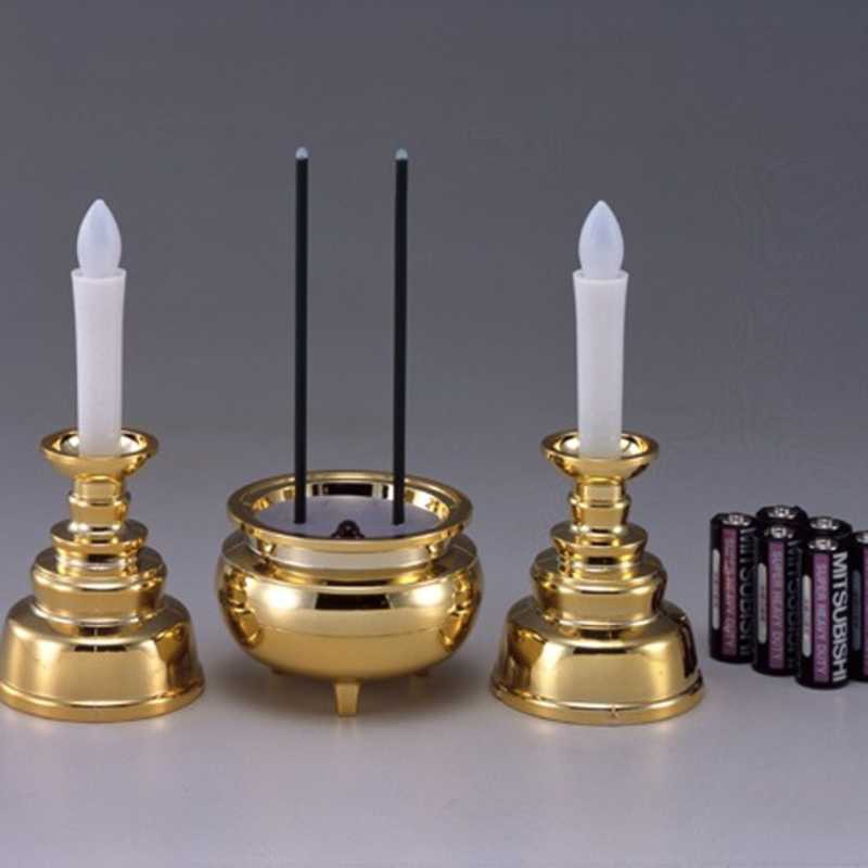 旭電機化成　安心のろうそくお線香セット(ろうそく×2線香×1)　AGI102GD 5,565円