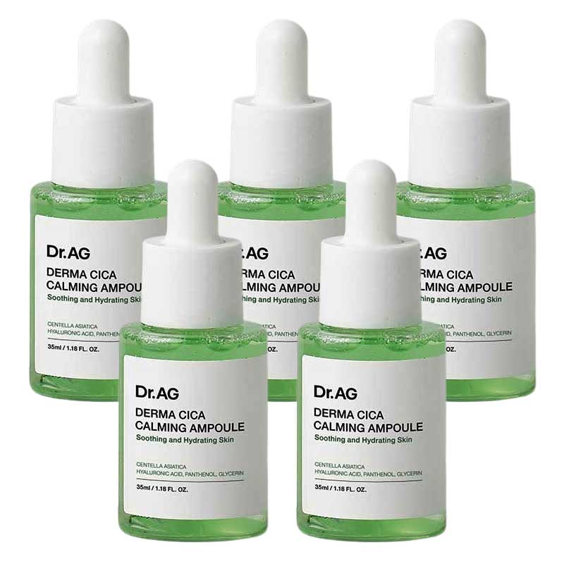 【5個セット】 Dr.AG CICA鎮静アンプル 35ml シカ ヒアルロン酸 パンテノール 美容液 敏感肌 保湿 低刺激 鎮静/保湿/ツボ草エキス/韓国コスメ
