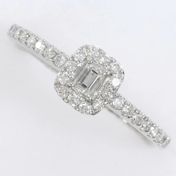 PT900 プラチナ リング 指輪 13号 ダイヤ 0.09 0.23 ジュエリー 中古