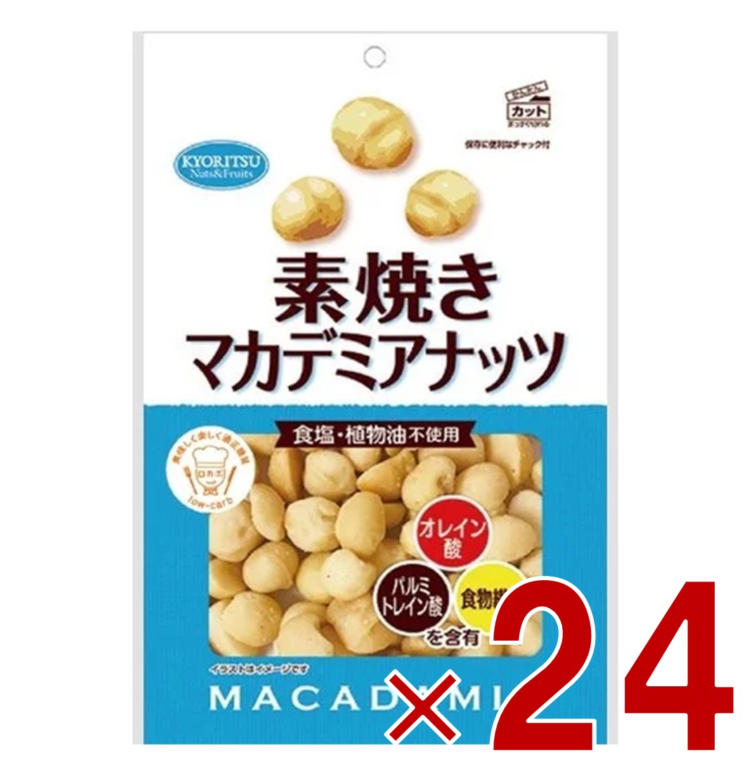 共立食品 素焼きマカダミアナッツ 徳用 100g 食塩不使用 パルミトレイン酸 オレイン酸 食物繊維 植物油不使用 24個