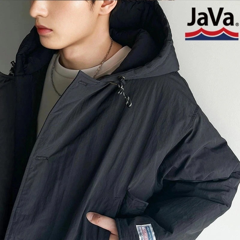 javaジャバコラボ アウター ジャケット メンズ bigポケット フード付き 中綿 ブルゾン 男女兼用 ユニセックス レディース ゆるっと オーバーサイズ 大きいサイズ