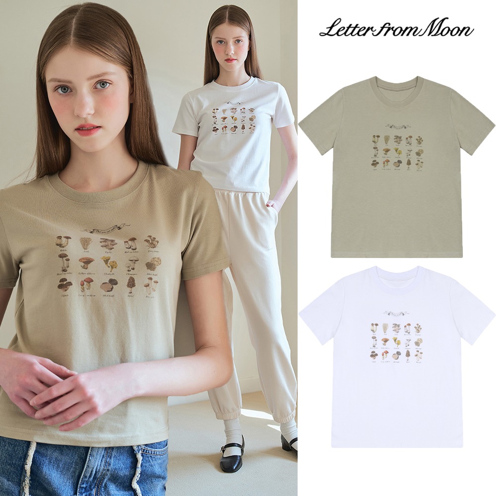 [Letter from Moon] MUSHROOM LOVER SHORT SLEEVE T