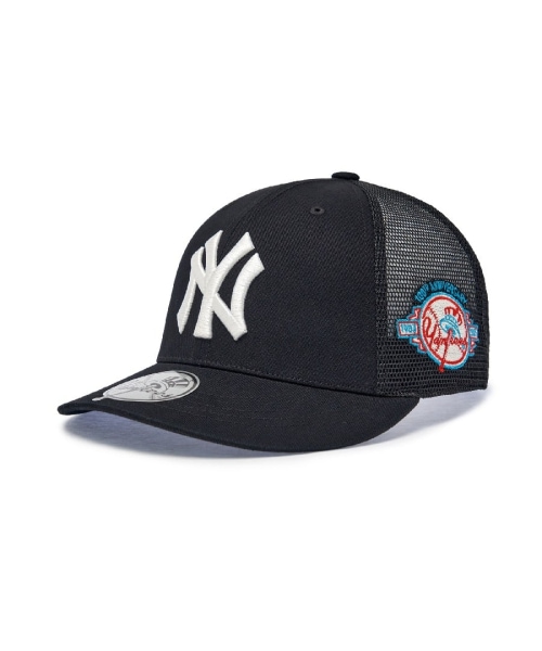 【MLB】 SIGNATURE PATCH MESH CAP NY BLACK キャップ 正規品
