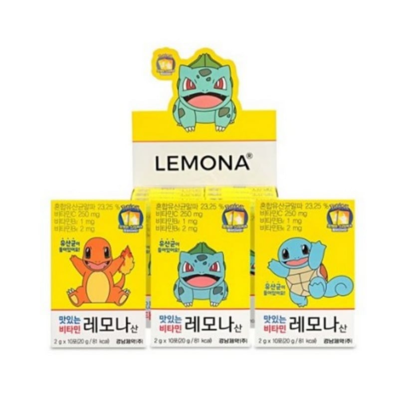 おいしいビタミンレモナ酸 ポケモンエディション 100包 ポケモンステッカー付 ビタミンと乳酸菌の同時摂取 [青少年摂取可]