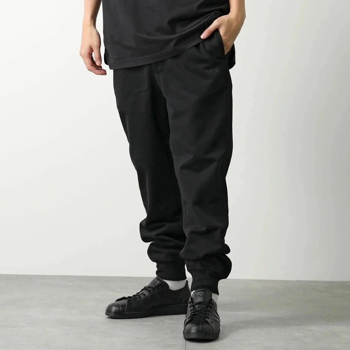 Y-3 ワイスリー スウェットパンツ M CUFF FT PT JN4916 メンズ カフ フレンチテリー ロゴ BLACK