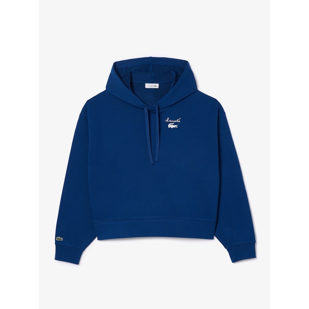 LACOSTE 女性用グラフィックポイントフード付きスウェットシャツ SF2649-54N HBM Q2NSF2649-54NHBM