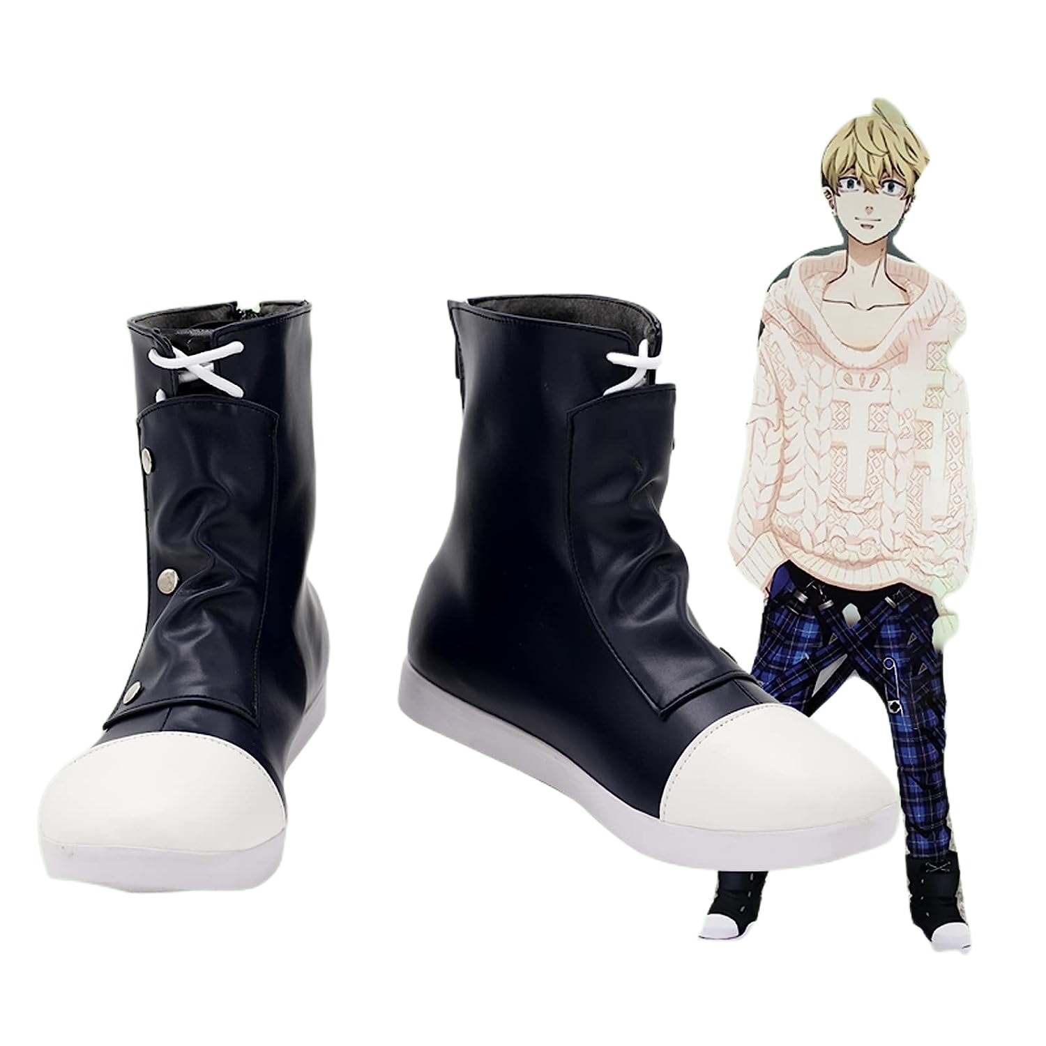 コスプレウィッグ 東京リベンジャーズ まつの ちふゆ 靴 日常服 コスプレ道具 ロング かつら 耐熱 長髪 耐熱 文化祭 小物 変身