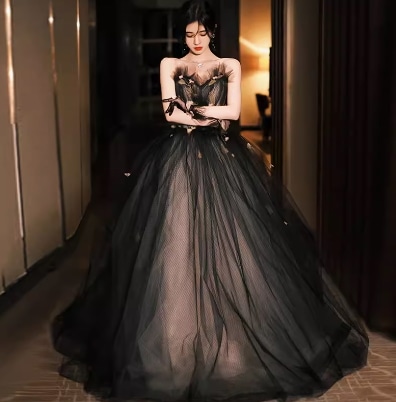 ドレス ワンピース ウェディング パーティー 結婚式 二次会 披露宴 演奏会 発表会 ステージ 舞台 フォーマル キャバ ダンス 演劇 ラウンジ クラブ マキシ ノースリーブ Vネック オフショル