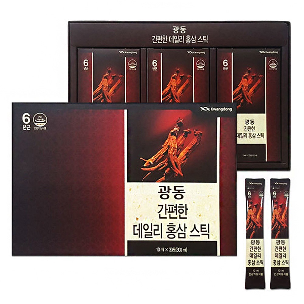 韓国Kwangdong6年イージーデイリー紅人参スティック10mlx30P（300ml）