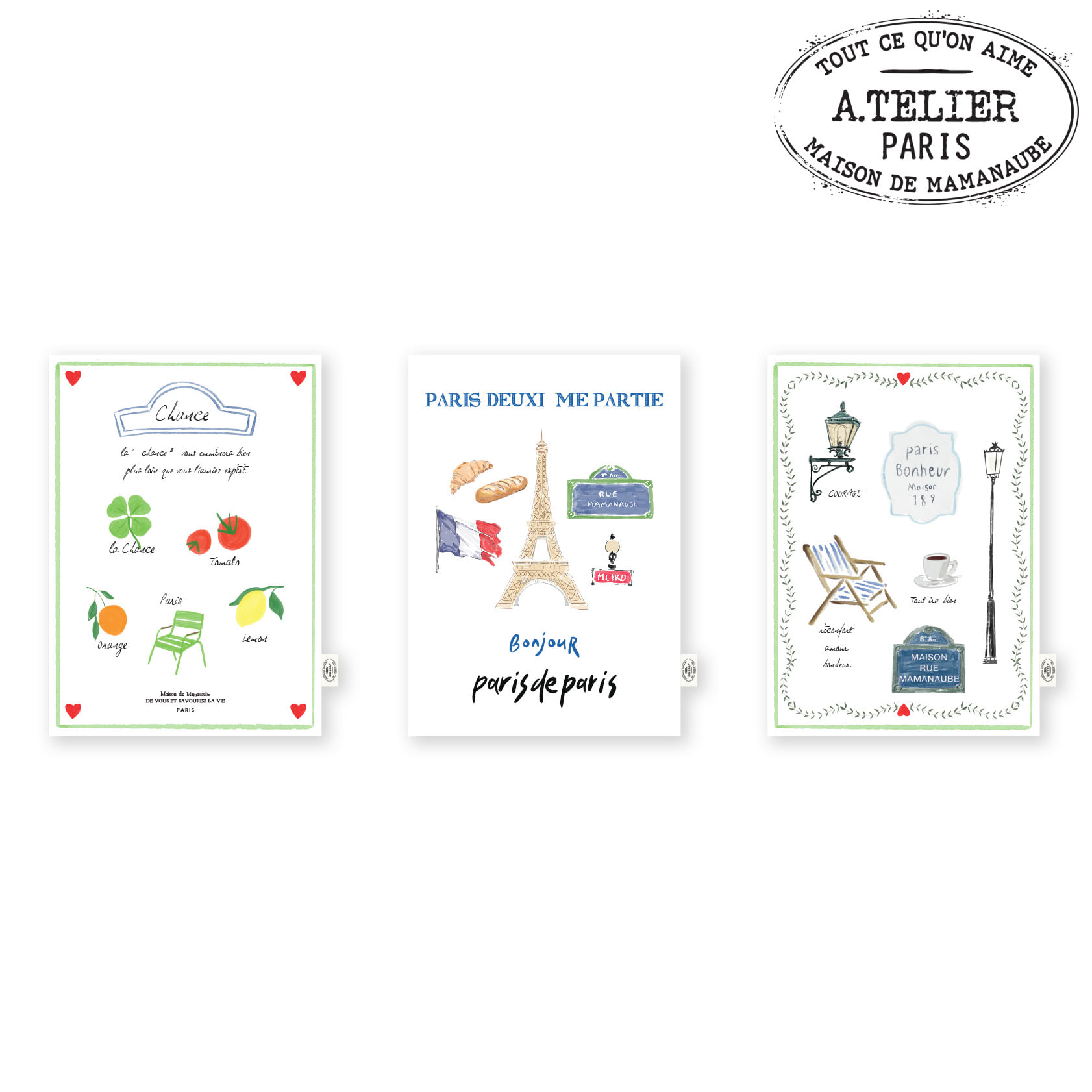 French kitchen cross (3P SET)25X35(cm)