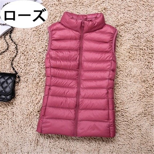 5colors ベスト 袖なし ショート丈 インナーダウンベスト 通勤 レディース 上着 ダウンベスト 着やせ 無地 レディースファッション 冬服 大きいサイズ 暖かい 秋冬 ジャケット フード付き