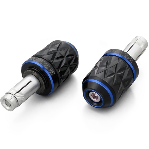 D37607 PREMIUM ZONE バーエンド スズキ / 汎用(ハンドル内径φ14-19) KIRIKO ブルー 5,594円