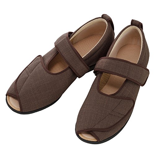 徳武産業 介護シューズ あゆみ オープンマジックIII 施設・院内用 茶 Sサイズ 21.0-21.5cm 足囲5E 両足 7,288円