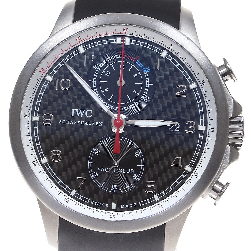 ジャンク IWC IWC SCHAFFHAUSEN IW390212 ポルトギーゼ ヨットクラブ ボルボ・オーシャンレース 自動巻き メンズ 保証書付き_842244【中古】