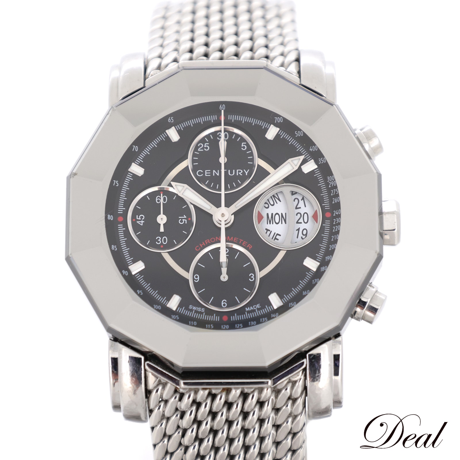 センチュリー プライムタイム クロノグラフ エゴス デイ&デイト 606.7.D.50D.12.SM メンズ 腕時計