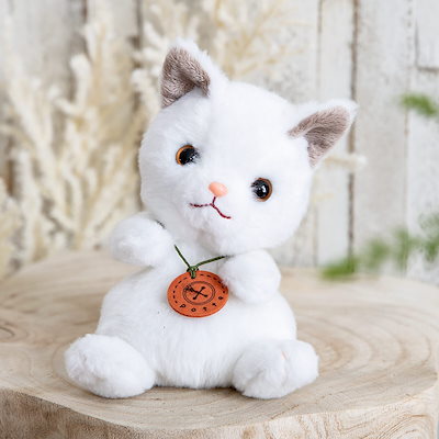 ぬいぐるみ potte 白猫 猫 ヌイグルミ ねこ ネコ 動物 ...のサムネイル