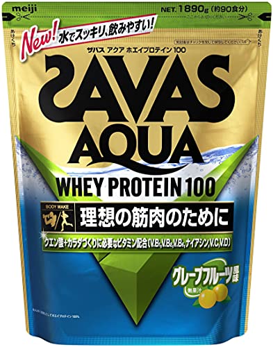 ザバス(SAVAS) アクアホエイプロテイン100+クエン酸 グレープフルーツ風味【90食分】 1 890g