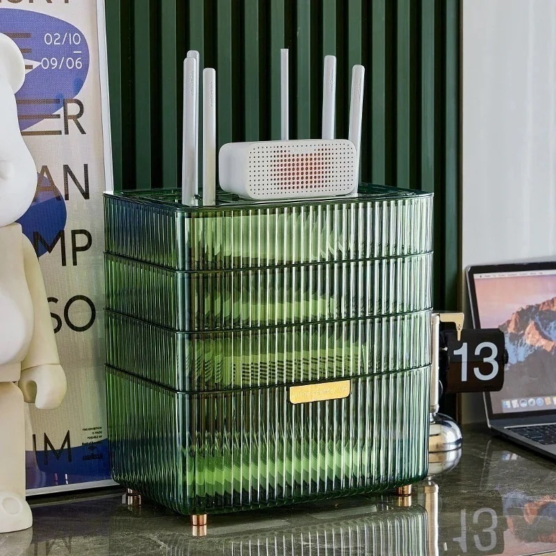 収納ボックスケーブルテレビセットトップボックス収納棚コンセント光猫壁掛け無線整理神器