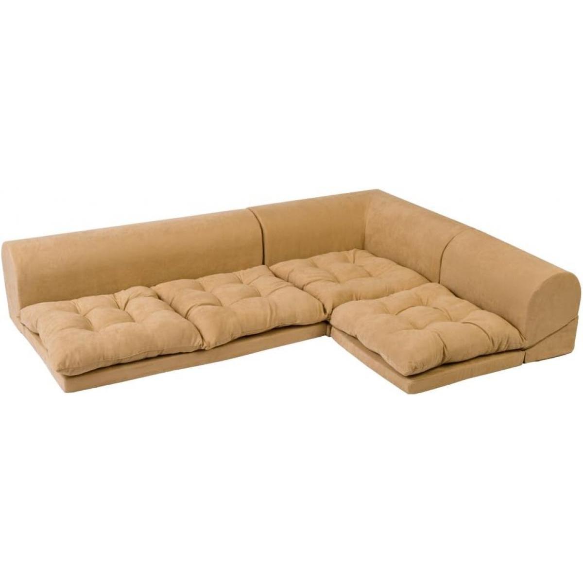 【I】セルタン(CELLUTANE) コーナーソファ3点セット Fluffy ベージュ　ローソファ リクライニング機能付 KSA【受注生産品】