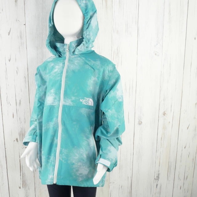 ザ・ノース・フェイス ウインドブレーカー キッズ チャイルド NPJ22414 ノベルティコンパクトジャケット アウター パーカー フード ロゴ 刺繍 タイダイ柄 トップ