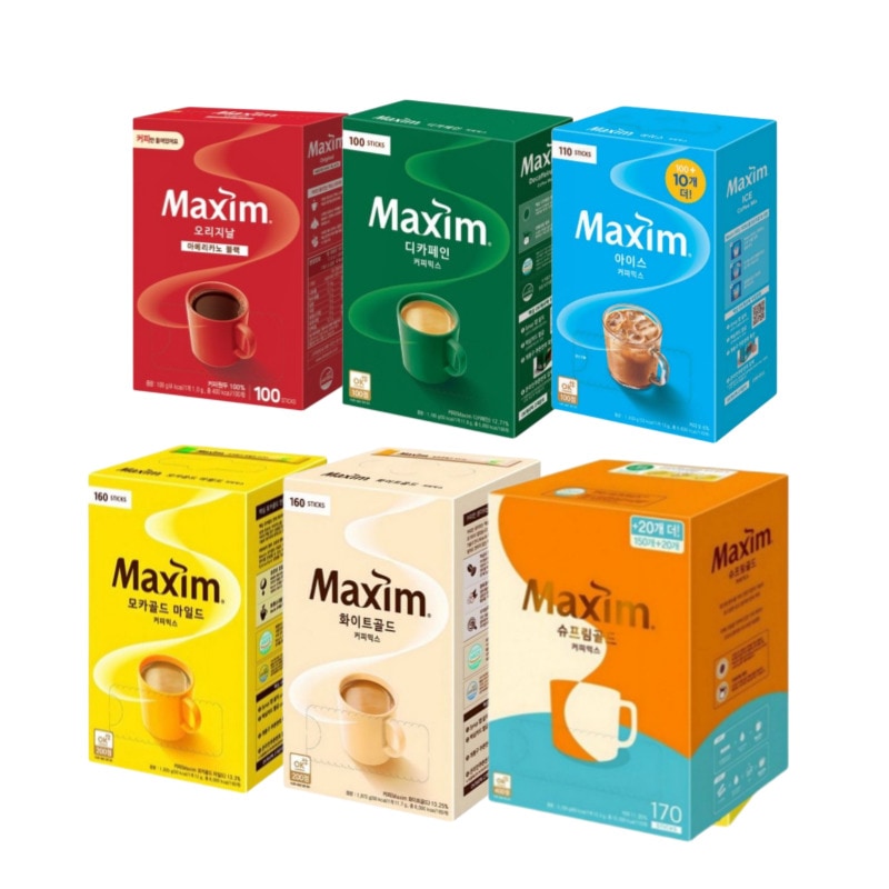 韓国人気スティックコーヒー7種セット（マイルド・ホワイト・コク深・ディカフェ・アイス・ブラック・飲み比べ）