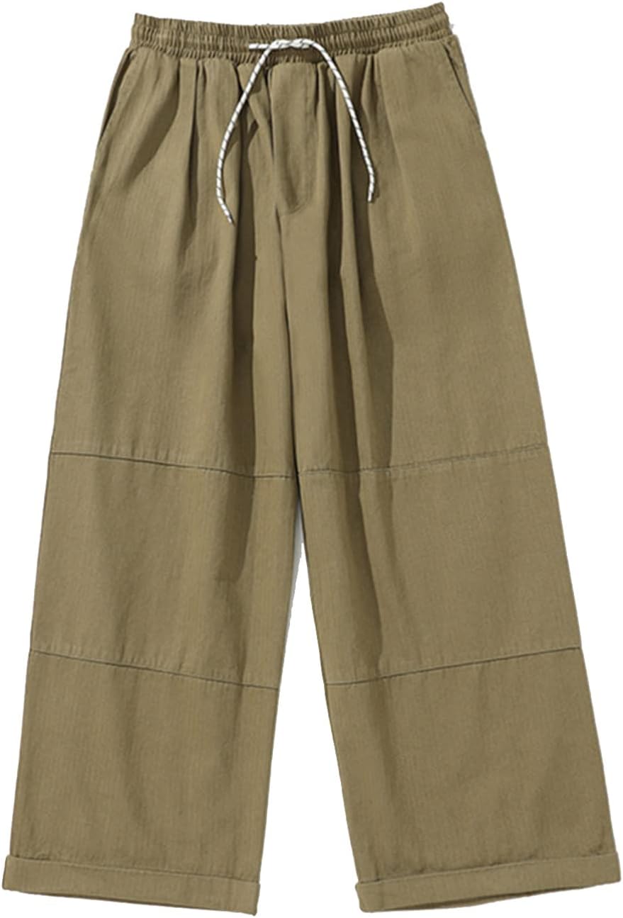 イージーパンツ メンズ ヴィンテージ カジュアル ロングパンツ ストレート バギーパンツ レトロ 無地 ソフト 快適 秋 冬 長ズボン 男女兼用 シンプル ミニマリズム ボトムス