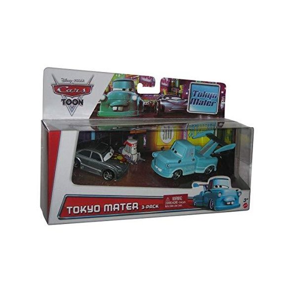 Disney-Pixar CARS Toon - Tokyo Mater Exclusive 3-Pack with Manji， Tokyo Mater and Teki 並行輸入品