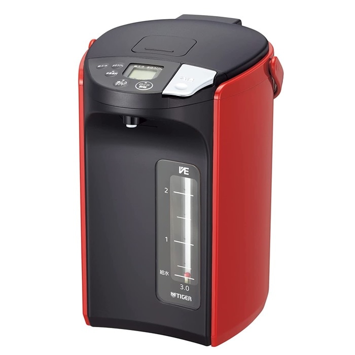 2.2L 電気ポット 蒸気レスVE電気まほうびん とく子さん PIP-A221-R レッド