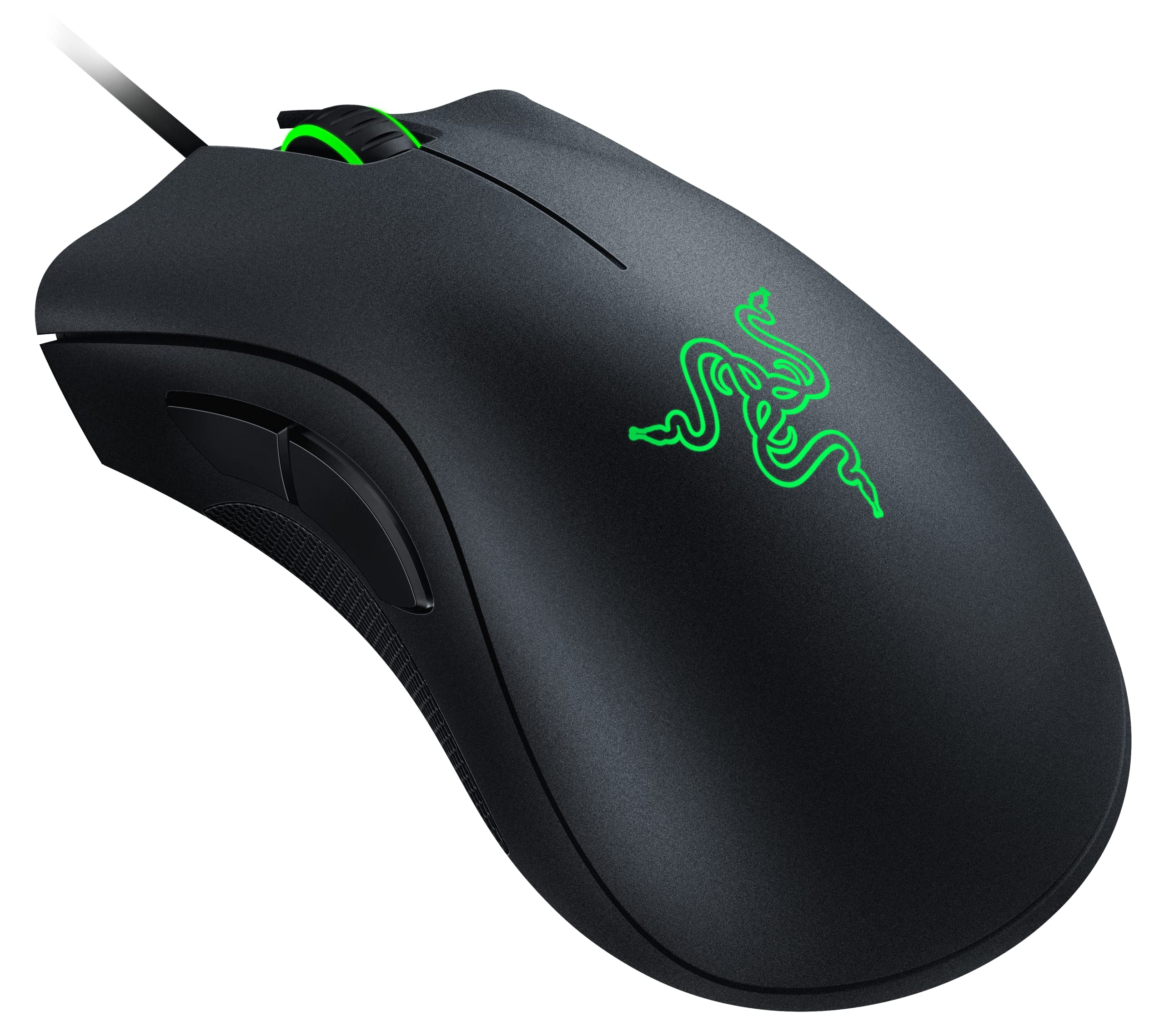 Razer DeathAdder Essential ゲーミングマウス 有線 5ボタン 6400 DPI オプティカルセンサー エルゴノミック形状 新ファームウェア適用版【日本正規代理店保証品】 RZ