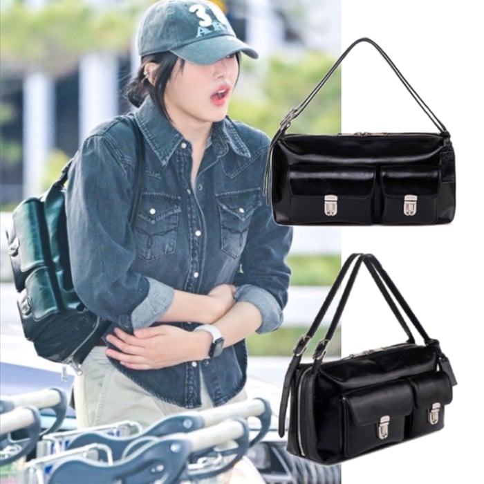 [NEWJEANS ミンジ 着用] Manhattan Pocket Shoulder Bag