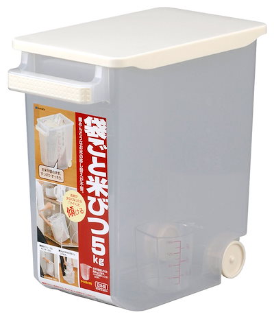 他サイト： イノマタ化学　＃１２５４　袋ごと　米びつ　５ｋｇ　クリアー　#1254の商品画像