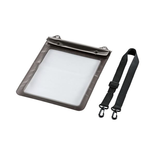 (まとめ）サンワサプライ タブレットPC防水ケース10.1型 ストラップ付 PDA-TABWP10 1個(×3セット)