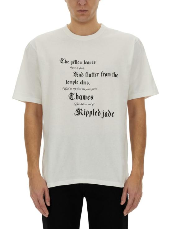 ALEXANDER MCQUEEN Men T-Shirts 815069 QTAC70909 White