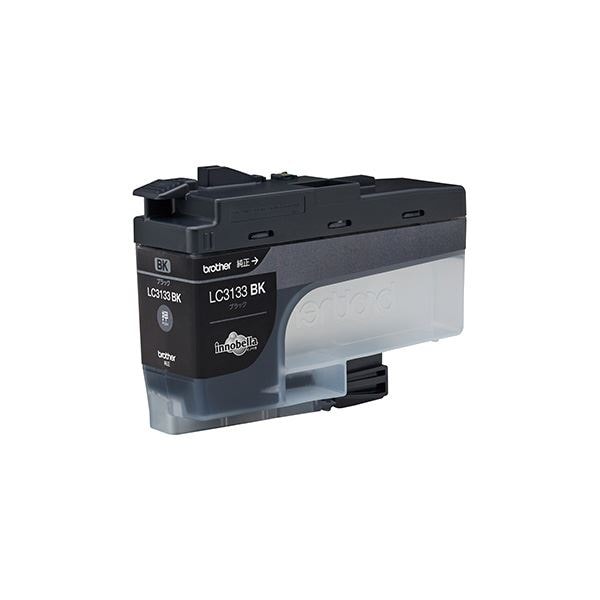（まとめ）(純正品) ブラザー LC3133BK インク 大容量 ブラック(×5セット)