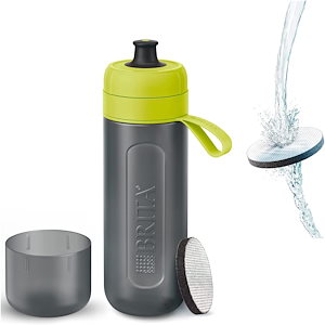 水筒 携帯用 浄水ボトル 600ml アクティブ ライム マイクロディスクフィルター 2個付【日本正規品】