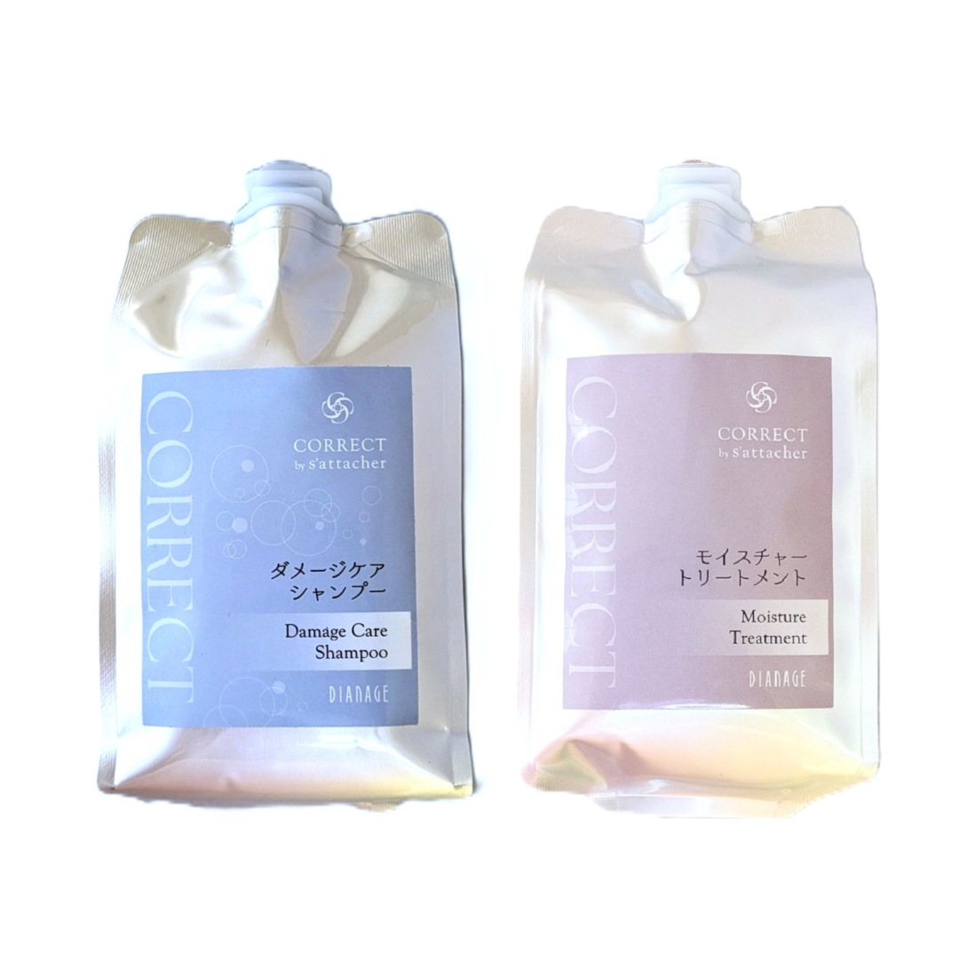 ダイアナ 　 コレクト by サターシェ 　ダメージケア シャンプー 　モイスチャー トリートメント　パウチ(詰替え用)　500ml　ダメージケア