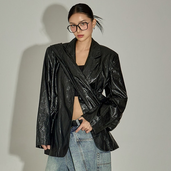 J2837 レザー バック セット ジャケット