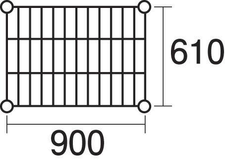 本間冬治工業 430弁慶シェルフ 棚 奥行610x幅900mm 430-610-900