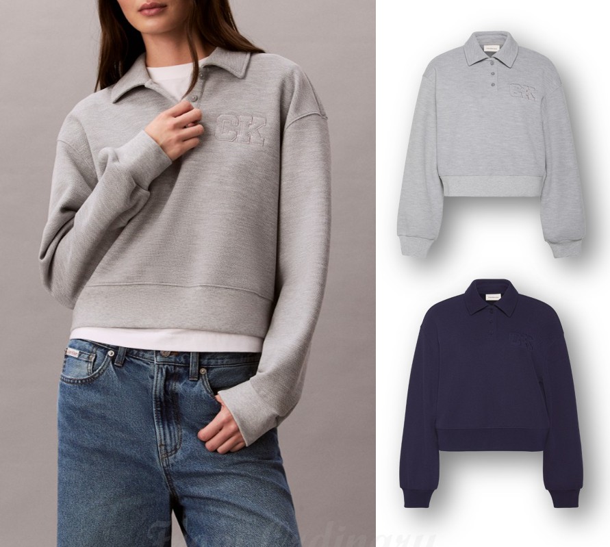Relaxed Fit Polo Sweatshirt (47F237G)
