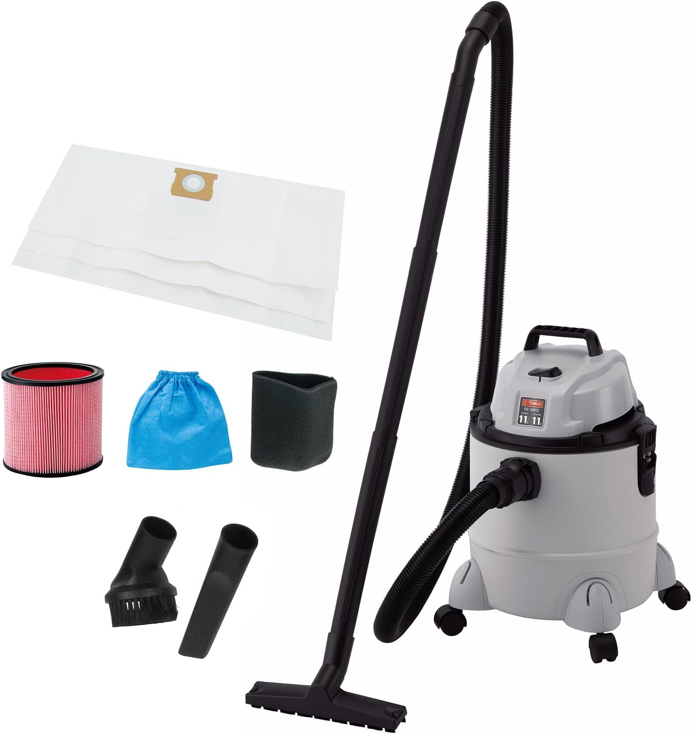 イーバリュー E-Value 乾湿両用掃除機 20L EVC-200PCL