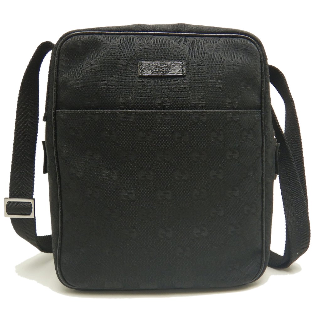 122759 ショルダーバッグ GGキャンバス ブラック レディース /253869【中古】