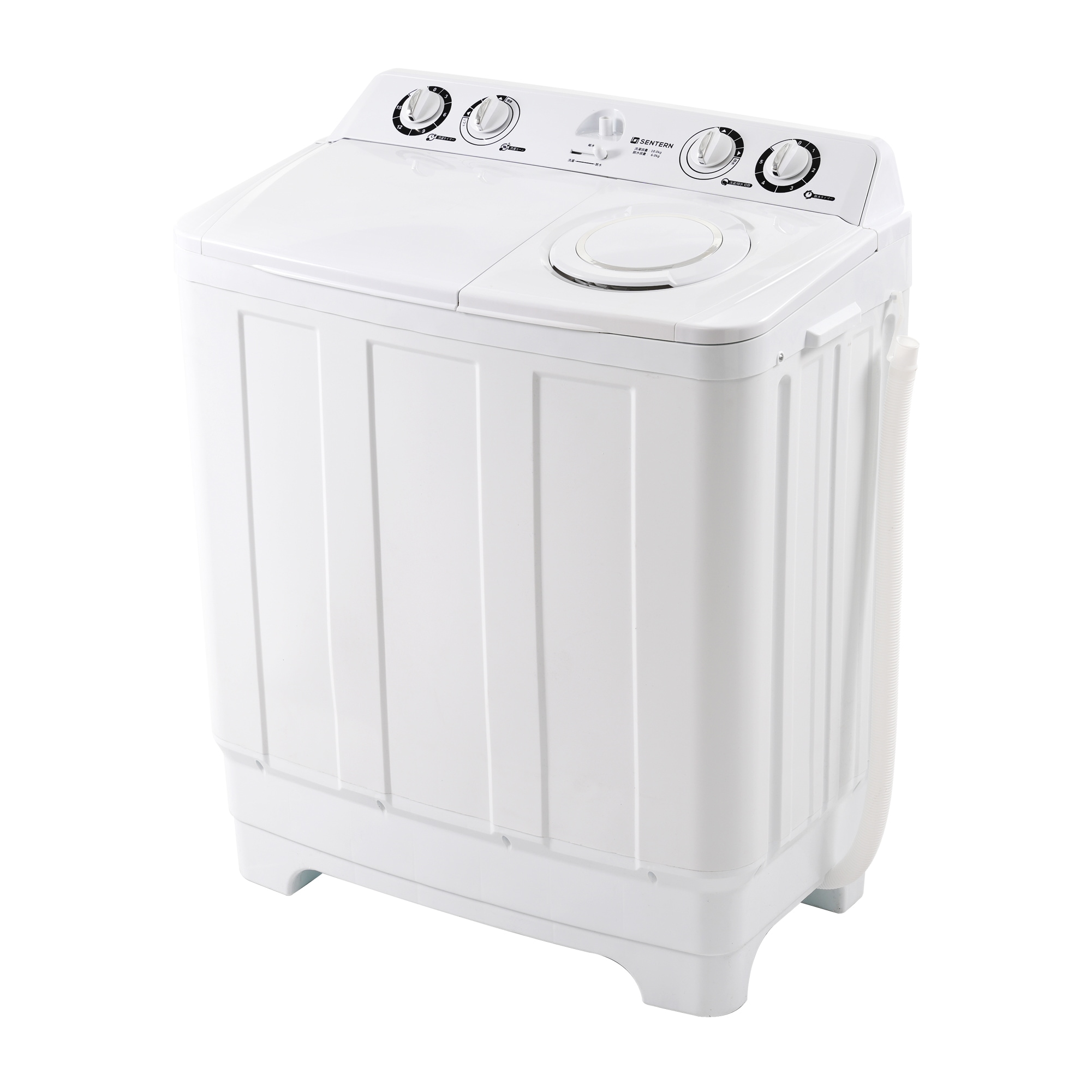 【国内へ発送&送·料·無·料】38【新品】洗濯機 洗濯容量10kg 脱水容量6kg キレイ タイマー コンパクト 一人暮らし 節電 二槽式洗濯機 まとめ洗い 脱水器 縦型洗濯機 ホワイト 部屋干し 洗