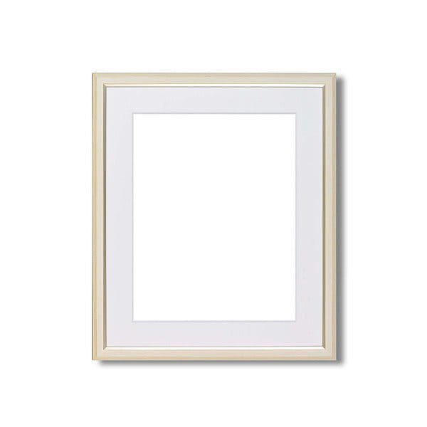 [軽量水彩額]マット付き/「UV（紫外線）カットアクリル」 水彩額F8 アイボリー