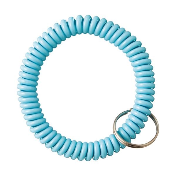 （まとめ） ティティメディカル キーリング 水色1個 [x30セット]