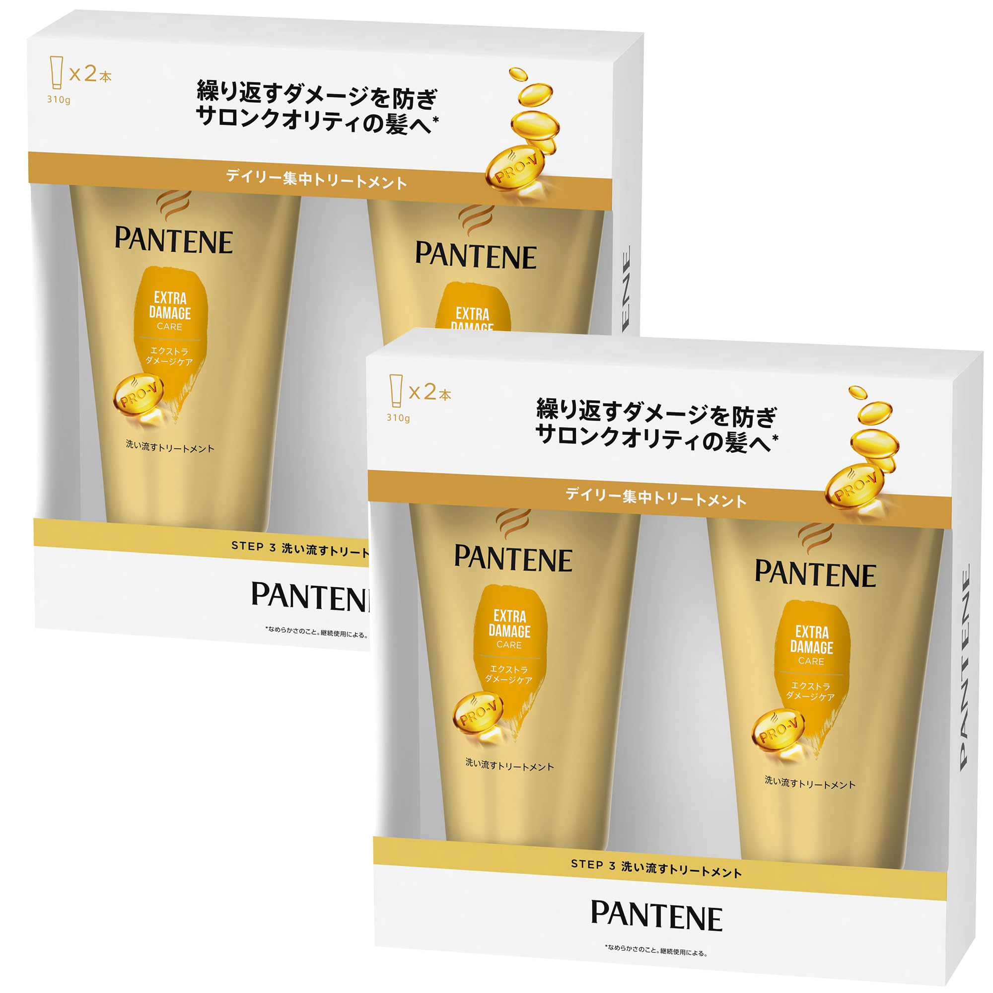 パンテーン エクストラダメージケア 洗い流すトリートメント 310g×4個セット 切れ毛・枝毛等のダメージに 5,418円