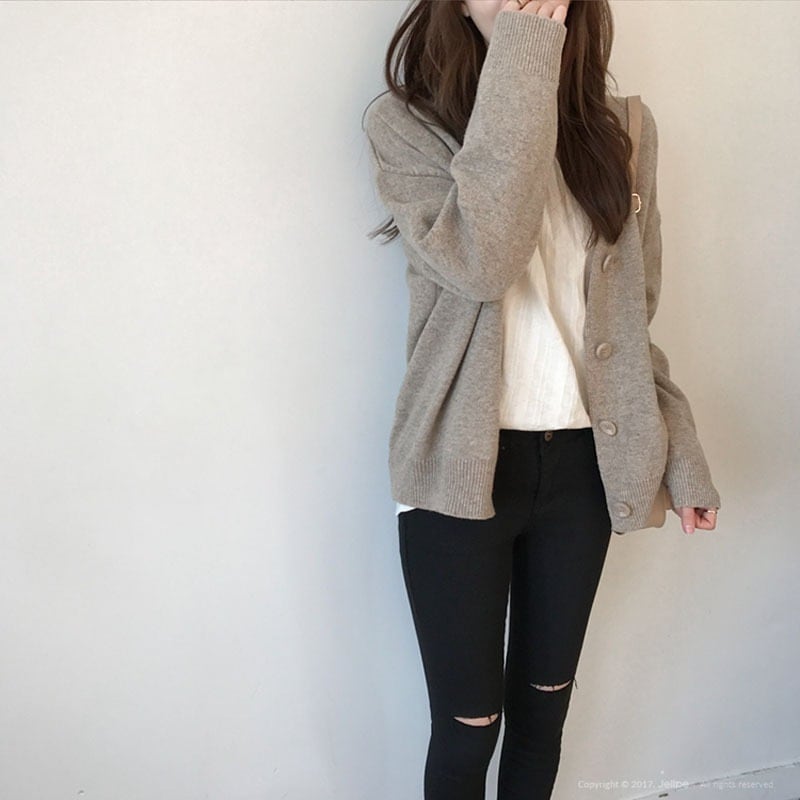 ふんわり セーター カーディガン 上着 トップス 長袖 ストレート かわいい 可愛い きれいめ シンプル カジュアル 上品 おしゃれ お洒落 可愛い 女子 こなれ感 ラフ マニッシュ