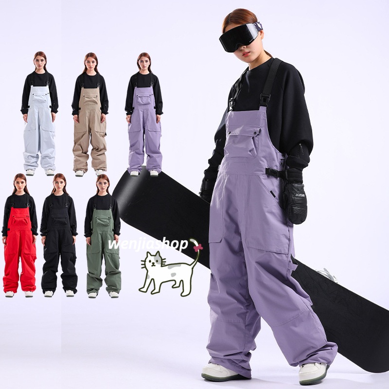スノーボードウェア 2024 2025 上下 つなぎ メンズ レディース ゆったり パンツ ズボン オールインワン オーバーオール ボトムス ウィンタースポーツ韓国風 防水 スキーウェア スノボウェア 12,762円
