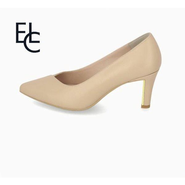 女性牛革斜線切り替えスティレットゴールドヒール7cm LCWD25U513_SC