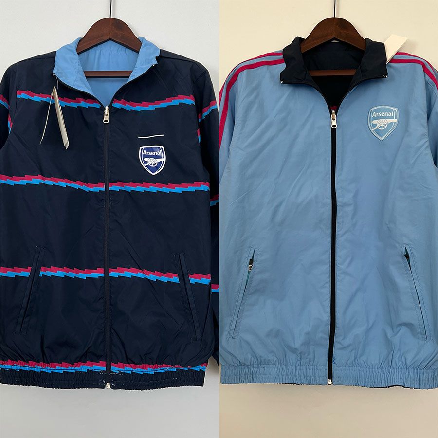 2223 アーセナル トレーニングユニフォーム外観ユニフォームジャージメンズ長袖ジャケット両面ウインドブレーカーサッカーユニフォーム秋冬スポーツウェア