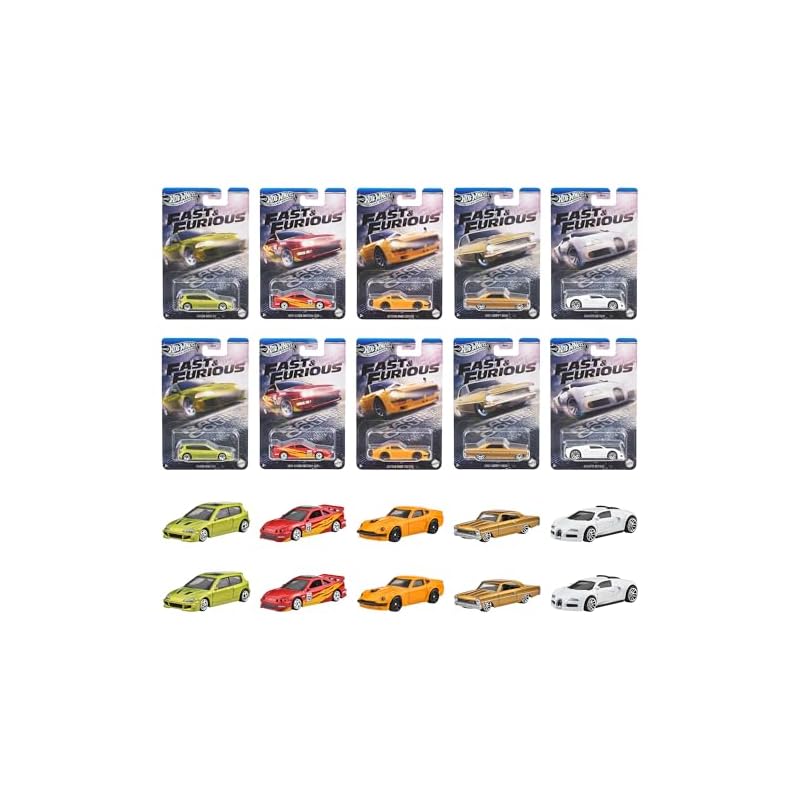 ホットウィール(Hot Wheels) ワイルド・スピード テーマ アソート - レーシングコース 乗り物おもちゃ ミニカー 10台入り BOX販売 3歳から マルチ 986K-HNR88